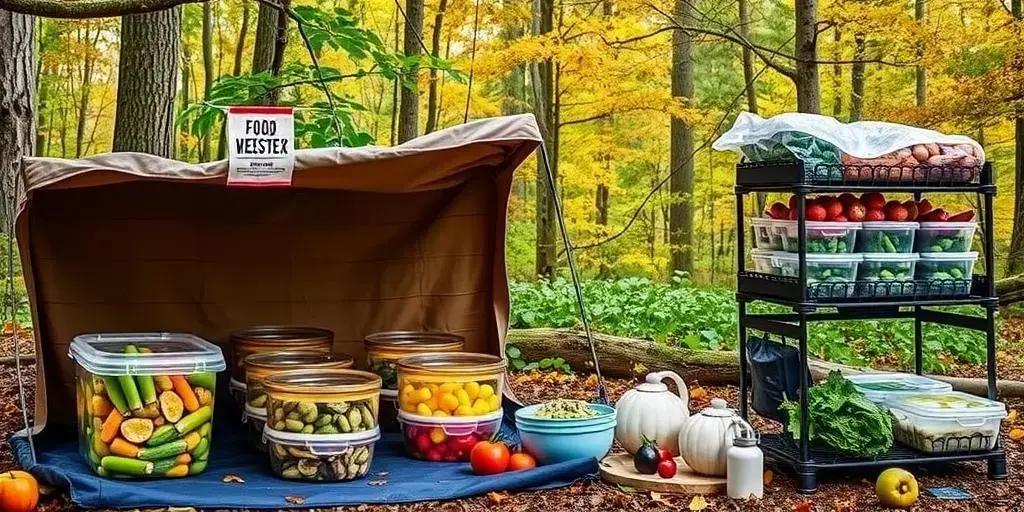 Como manter alimentos conservados sem geladeira no camping: 8 truques práticos