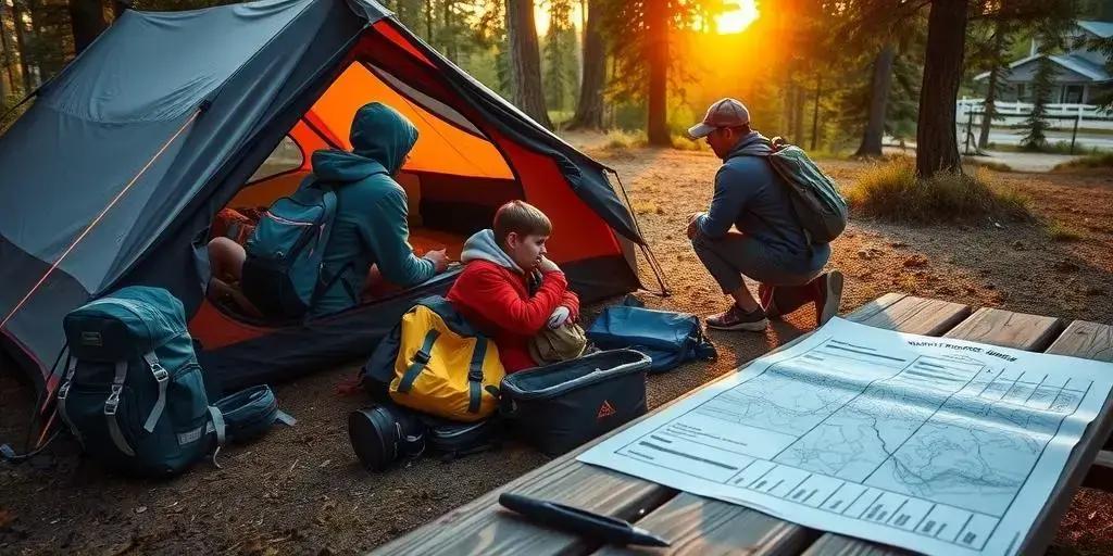 Como se organizar para viajar acampando por vários dias: guia prático e checklist